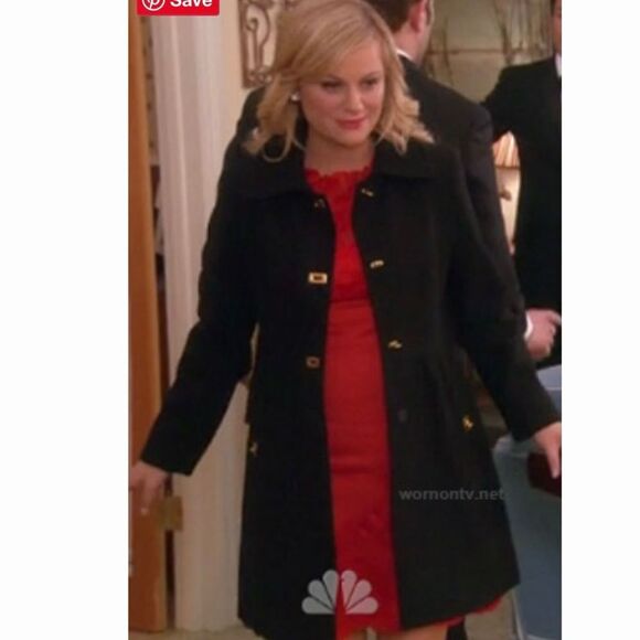 NWOT DKNY Turn Lock Babydoll Wool Coat-Black - Picture 3 of 7